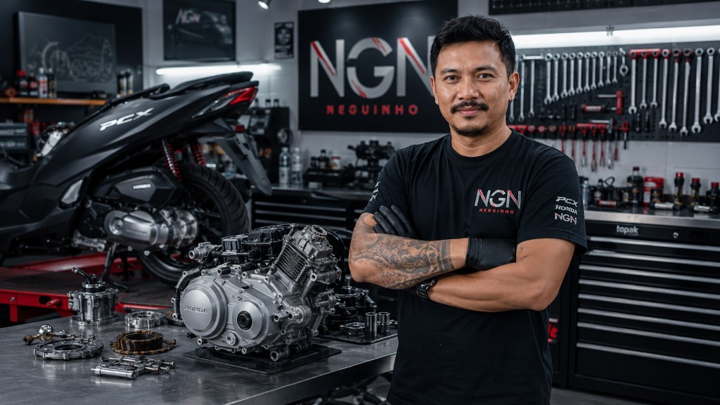 Specialist motorcycle engine rebuild — NGN London workshop